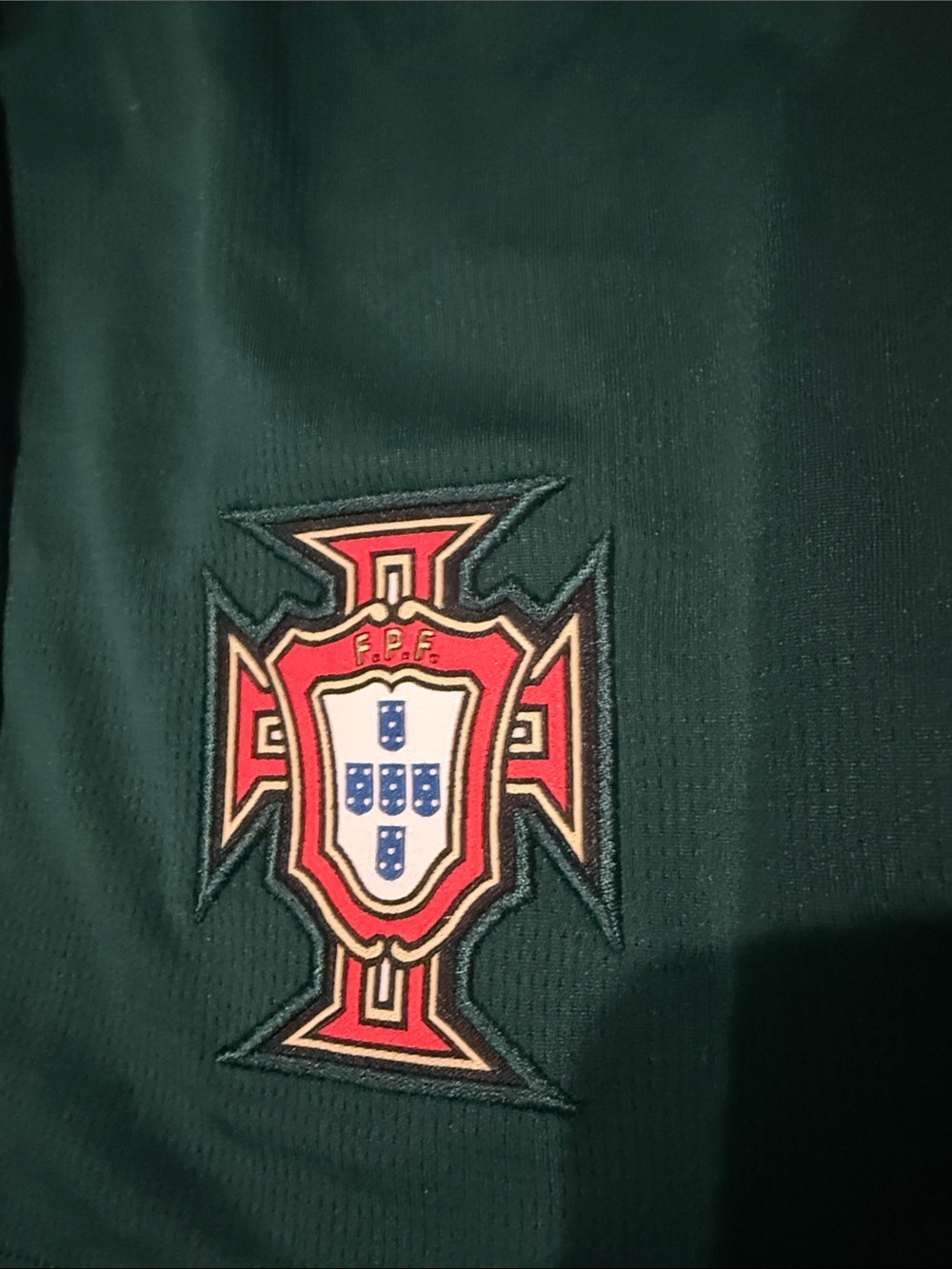 Puma Dark Green Portugal Crest Boys soccer shorts - Picture 2 of 5